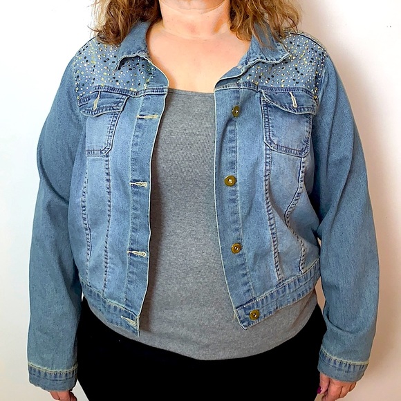 Coats | Womens Cato Blue Jean Jacket 